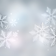 Beautiful snowflake Christmas background