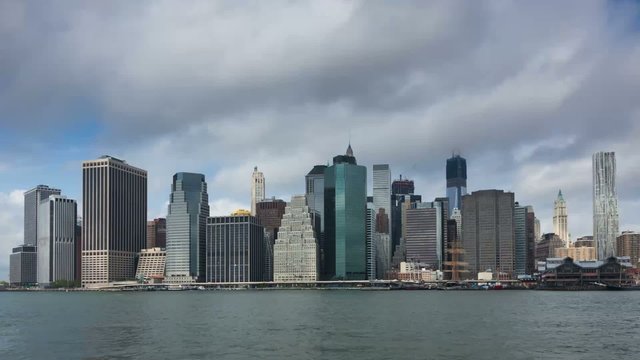 Timelapse view of Manhattan in New York - USA