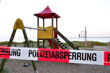Polizeiabsperrung
