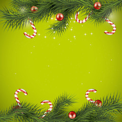 Green Christmas background