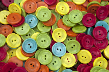 Wooden and polyester buttons