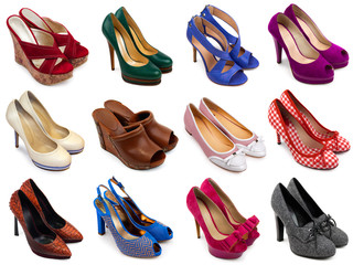Multicolored female shoes-4