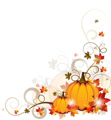 Background with Pumpkins