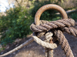 Rope with knots