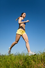 Sport fitness woman running