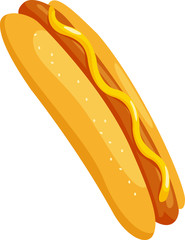 hot dog vector illustration