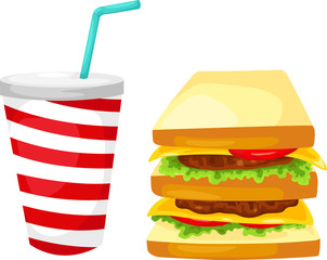 sandwich vector illustration