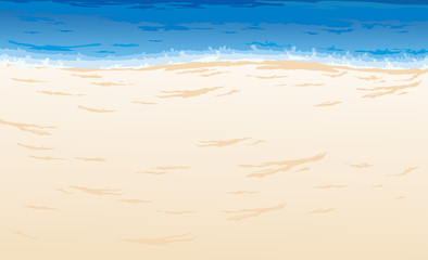 Beautiful Sea Landscape Background vector