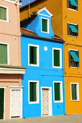 Colorful houses on Burano Island, Venice