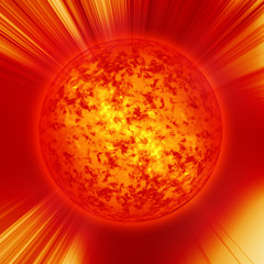 Sun in outer space