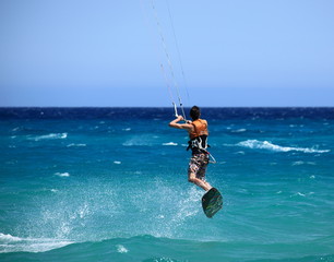 saut en kite surf