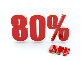 80 Percent off