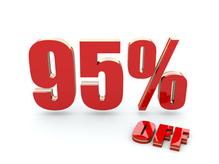 95 Percent off