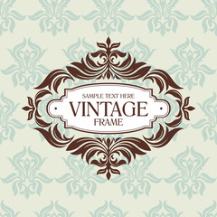 abstract vintage frame