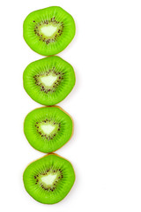 Fototapeta na wymiar Kiwi fruit slices