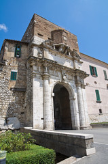 Fototapeta na wymiar Porta Roman. Amelia. Umbria. Włochy.