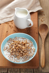 buckwheat groats with milk