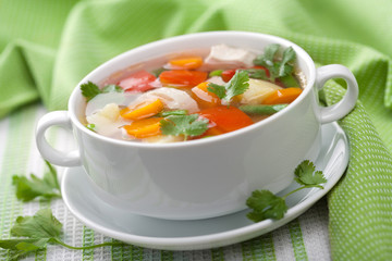 chicken soup with vegetables