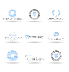 Set of dental icons. Stomatology. Vol 2.