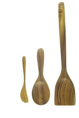 Wooden Kitchen Utensils isolated on white background