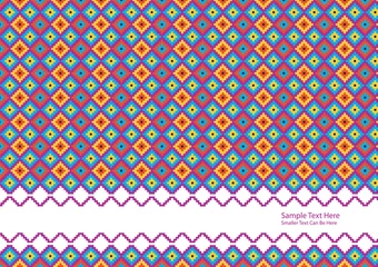 Poster de jardin Zigzag conception de fond de vecteur avec des motifs tribaux