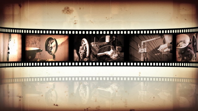 Reel clip sepia loop-able