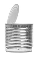 Open can isolated