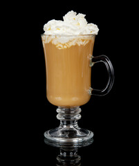 Coffee cup with whipped cream