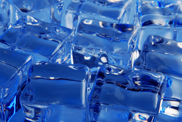 Ice cubes background