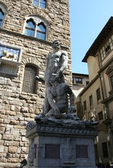 Obraz premium Statua Ercole uccide Caco (Florence - Italia)
