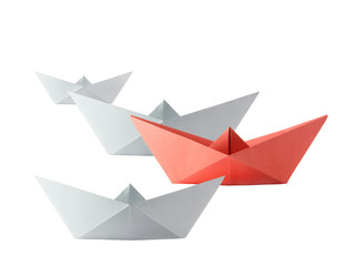 Origami competition boats
