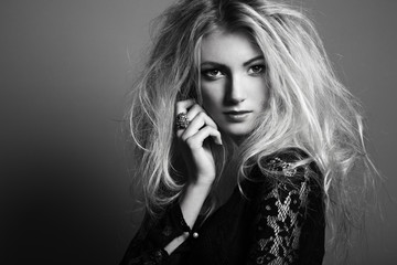 Fototapeta premium Photo of beautiful woman with magnificent hair