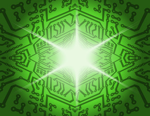 Abstract tech background with circuit board