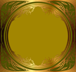 Decorative background with circle frame