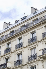 Obraz premium typical French buildings