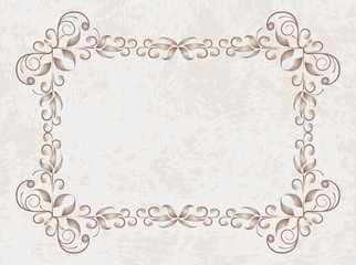 Elegant vintage frame