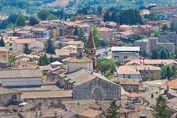 Fototapeta na wymiar Panoramiczny widok z Amelia. Umbria. Włochy.