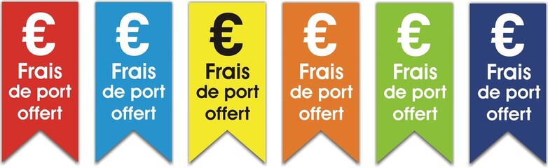 étiquettes frais de port offert