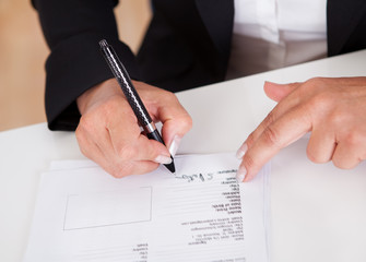 Signing a document