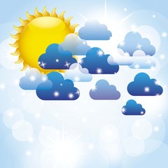 clouds with sun