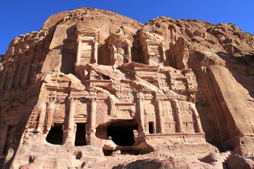 Al Khazneh - the treasury of Petra ancient city, Jordan