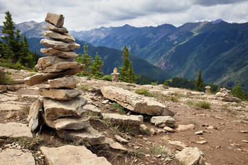 Stones on the tourist trail