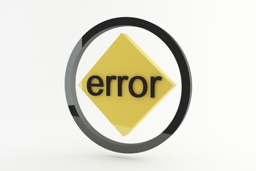 error message