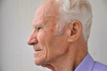 Senior man looking away