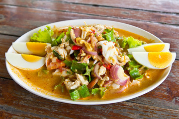 winged bean seafood and chili salad delicious thai food