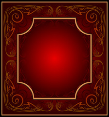 Abstract text frame.