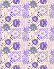 Seamless snowflakes background.