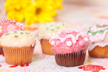 decorated cup cakes