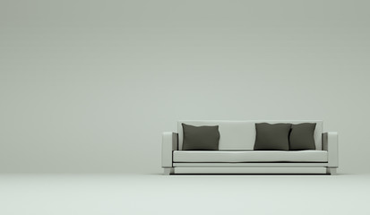 moderners Sofa weiss