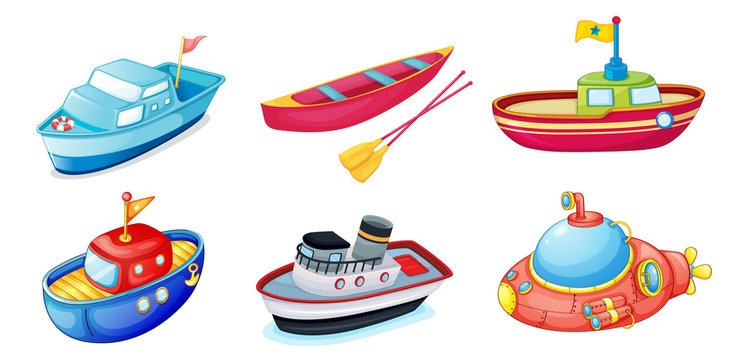 various ships